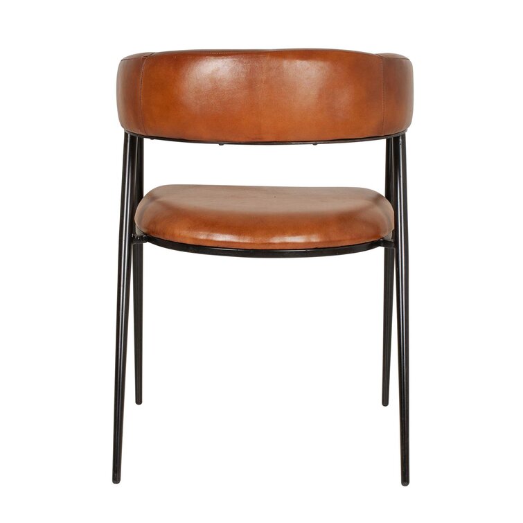 Modern genuine deals leather dining chairs